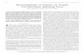 182 IEEE TRANSACTIONS ON SIGNAL …big182 IEEE TRANSACTIONS ON SIGNAL PROCESSING, VOL. 63, NO. 1, JANUARY 1, 2015 Downsampling of Signals on Graphs Via Maximum Spanning Trees Ha …