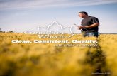 Clean. Consistent. Quality. Wheat 2018 Crop... · 2018-12-10 · CANADA PRAIRIE SPRING RED (CPSR) 27. OTHER WESTERN CANADIAN WHEAT CLASSES. 31 WORLD WHEAT SITUATION 33 APPENDIX: WHEAT