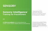 Sensory Intelligence Presented by Ph.D. graduate and adult ... · lifestyle and executive coaching TARGET GROUP • Healthcare professionals registered with the HPCSA (Occupational