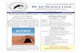 AUGUST/SEPTEMBER 2015 PCAS N · PCAS will have an information, display, and activity table at the Heritage Museum of Orange County event, Dinosaurs to People, on July 19, 11 am to
