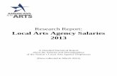 2013 Local Arts Agency Salary Survey...executives and employees in evaluating staffing and salary levels, setting pay rates, determining incremental compensation adjustments, and better