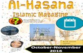 2016 October-November · took--the Israa-wal-Mi’raaj. On this occasion, Prophet (PBUH) ascended into the heavens until he was in the presence of Allah. No other being ever went