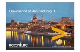 Governance of Manufacturing IT - Automaatioseura...MES Invensys / Wonderware Archestra 7 Kronos MES 2 Apriso FlexNet 2 Simatic IT 5 GE IP Plant Applications 4 PSI Metals 1 Aspentech