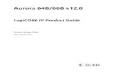 Aurora 64B/66B v12 - Xilinx€¦ · • The GT subcore is also available outside the Aurora core • Aurora 64B/66B protocol specification v1.3 compliant (64B/66B encoding) • Low