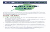 Penn Green Campus Partnership - Penn Sustainability...announcements, explain that in order for your event to be green, you will need the guests’ cooperation in recycling, composting,