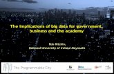 Open Data and the Programmable City...2015/01/16  · market, tackling customer and employee churn, optimizing various inputs (e.g., components, labour, utilities) and yield, and building
