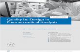 Quality by Design in Pharmaceutical Analysis · 2018-01-23 · QbD concepts are described in ICH guidelines Q8 (R1) Pharmaceutical Development, Q9 Quality Risk manage-ment and Q10
