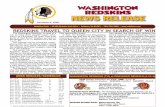 REDSKINS TRAVEL TO QUEEN CITY IN SEARCH OF WINprod.static.bengals.clubs.nfl.com/.../wr081214_redskins.pdf · 2009-01-31 · WASHINGTON REDSKINS GAME 14 AT CINCINNATI BENGALS On February