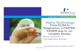 University of Iowa October 3 2012 (2).pptx [Read-Only] · AlphaLISA Summary AlphaLISA is: EASY: all ELISA assays can be easily converted to the AlphaLISA platform FLEXIBLE: AlphaLISA