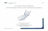 Page Technology The Finite Element Method for the Analysis of Non-Linear …archiv.ibk.ethz.ch/emeritus/fa/education/FE_II/FEII_07/... · 2015-09-04 · Swiss Federal Institute of