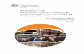 Australian beef: financial performance of beef cattle ... · The average financial performance of Australian beef cattle producing farms is estimated to have declined in 2013‒14.
