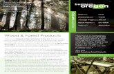 Wood & Forest Products - Business Oregon · value-added engineered wood products, such as laminated veneer beams that ... green building, biofuels, bioproducts and biomass-based renewable