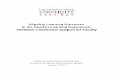 Aligning Learning Outcomes to the Student Learning ... · course. Student Learning Outcomes are the basis for selecting the course materials, activities, assignments and assessments