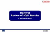 Hürriyet Review of 3Q07 Resultsimagehk.hurriyet.com.tr/.../Review3Q07.pdf · 2013-01-15 · Review of 3Q07 Results 3December 2007. 2 Notice This presentation does not constitute