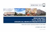HEKTAR REIT FULLYEAR 2008FULL YEAR 2008 FINANCIAL …This Presentation may contain forward-looking statements that involves risks and uncertainties. Actual future results may vary
