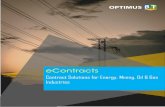 eContracts - Optimus BT · Contract Types EPC Contracts, Sub-contracts ... Energy Utilities & Services-ESAs & Power Sale & s-Electricity Tariffs & Subsidies Agreements -GSC, SSC,