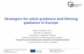 Strategies for adult guidance and lifelong guidance in Europe · 2013-02-07 · • Enhancing creativity and innovation, including ... • Flexible systems of VET, based on a learning