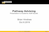 Pathway Advising - University of Wisconsin–Milwaukee · 2019-10-11 · Because you indicated that you are undecided about your major, we are pleased to welcome you to Pathway Advising