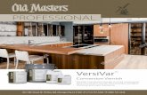 41040OM 203.VersiVar Professional Info Sheet · • 2-component, high performance water-clear conversion varnish • Superior resistance to abrasion, staining, household chemicals