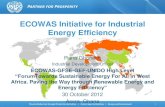 ECOWAS Initiative for Industrial Energy Efficiency · renewable energy 3 . The UNIDO approach to Industrial ... and systematic approach to integrate Energy Efficiency into industry