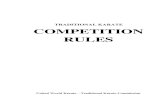 TRADITIONAL KARATE COMPETITION RULESv. kumite repechage system chart 118 vi. kata / en-bu elimination chart 119 vii. fuku-go elimination chart 120 viii. kumite shu-shin (referee) terms