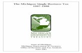 Single Business Tax 1997-1998 - Michigan€¦ · 1 New Hampshire imposes both a corporate income tax (Business Profits Tax) and a Business Enterprise Tax, which is a 0.5 percent tax