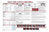 2017 NM State football Athletic Media Relations · - Be the first time NM State has won back-to-back games since 2015. AGGIE FOOTBALL GAME NOTES KICKOFF Entering the final week of