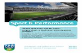 Sport & Performance - University College Dublin Sport Performance flyer.pdf · • The science of sport • Elite athletes support • Strength and Conditioning • Sports nutrition