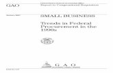 GAO-01-119 Small Business: Trends in Federal Procurement ... · small business contractors and (2) trends that might indicate possible shifts in the ability of small businesses to