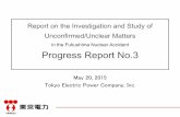 Report on the Investigation and Study of Unconfirmed ... · Fukushima Nuclear Accident Investigation Report (Provides details on the facts related to conditions before and after the