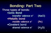 Bonding: Part Two · •Covalent bond shared valence e-(H 2 O) 2 Single Covalent Bond H + H H-atoms H H H ... (6) + 1 = 24. 23 HNO 3 Step 3. Add bonds and complete octets Out of e-,