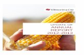UPDATE OF ANNUAL REPORT 2012-2013 - Vilmorin · 2017-04-24 · Update of the Vilmorin & Cie annual report 2012-2013 Corn seeds: winning market shares Seed Co. Africa In October 2013,