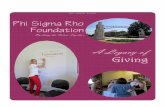 2012 ANNUAL REPORT Phi Sigma Rho Foundation · Foundation are tax deductible. On the Cover...Phi Rhos Everywhere INSIDE THIS ISSUE: Investment Committee 2 Board of Directors 2 Scholarship