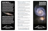 Expanding Learn the sky in a general sense Astronomy also .../media/Files/PDF/AF-Brochure_2011.pdf · supercharged by TV, movie, and video game entertainment but lack substantive