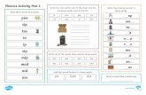Phonics Activity Mat 1 - Schudio · Phonics Activity Mat 3 Read these words to a friend. Write the real words next to the chest and the nonsense words next to the bin. Circle all