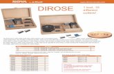 DIROSE - Dimar Canada Ltd.dimar-canada.com/pdf/RosetteCutters1.pdf · The mounting is extremely accurate. ... Carbide Tipped DIROSE Knife Description 1800010 1800020 1800030 1800040