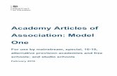 Academy Articles of Association: Model - gaa.org.ukgaa.org.uk/wp-content/uploads/2020/06/2016-07-12... · Academy Articles of Association: Model One For use by mainstream, special,