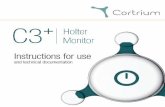 and technical documentation - Cortrium · information. 3.1 Included components The C3+ comes with the following included in the package: • The Cortrium C3+ Holter Monitor • A