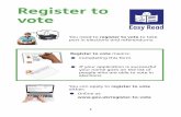 Register to vote · Postal vote, or proxy Most people vote at a polling station on polling day. Do not ﬁll in the boxes on this page if you want to vote at the polling station.