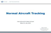 Normal Aircraft Tracking · Global Aircraft Tracking March, 2014 Malaysia Airlines Flight MH370 disappeared and remains missing 12-13 May 2014 Multi-disciplinary meeting with States,