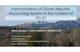 TECHNICAL UNIVERSITY IN ZVOLEN FACULTY OF FORESTRY ... · IAS 41 and Slovak forestry •The IAS/IFRS can be presumably applied by thestate enterpriseForests of the Slovak Republic