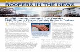 The Journeyman roofer & WaTerproofer rooferS in the newS · Roofers out of Local 8, New York, NY, and Local 12, Bridgeport, CT, who earned positions on the project could not agree
