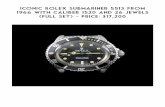 Iconic Rolex Submariner 5513 from 1966 with caliber 1520 and 26 ... - Laurent Fine Watches · 2019-11-21 · 1945. Since 2000, Rolex makes its own movements and produce over 700,000