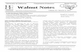 University of California Cooperative Extension Butte ...cebutte.ucanr.edu/newsletters/Walnut_Notes48538.pdf · There are many considerations before planting a walnut orchard. One