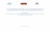 Protocol on Water and Health Improving health in Armenia ... · Armenia will also benefit from applying the IWRM principle, which is one of the main principles of the Protocol. The