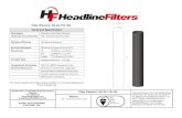 Filter Element: SS-25-178-100 - Headline Filters · Filter Element: SS-25-178-100 Technical Specification. Description . Stainless steel Filter Element . Materials of Construction