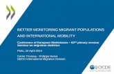 BETTER MONITORING MIGRANT POPULATIONS AND … · Based on population census (+register and labour force survey data) • DIOC 2000/01 - 28 OECD countries, 200+ countries of origin