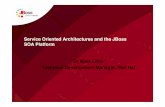 Service Oriented Architectures and the JBoss SOA Platform Dr … · 2018-04-16 · Service orchestration •Orchestration (e.g., BPM or workﬂow) is important in many distributed
