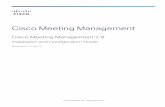 Cisco Meeting Management 2 · l Video operators only have access to the Meetings and Overview pages. Video operators monitor and manage meetings, and they perform basic troubleshooting