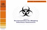 Module 5 Documentation for Shipping Infectious Substances · 4. Air waybill number and number of pages The air waybill is the standard shipping document for all shipments of goods